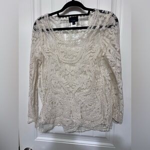 Lumiere Lace Blouse - Cream